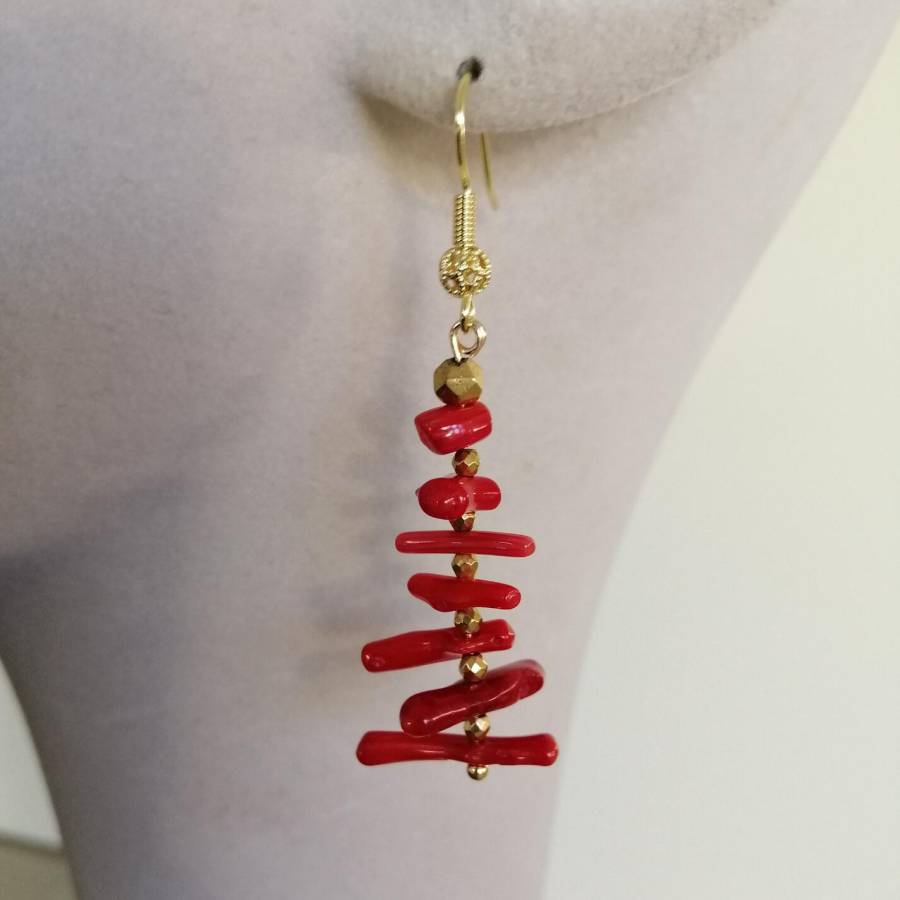 Women Irregular Branch Red Cor - Tassel Earrings Boho 评论和价格