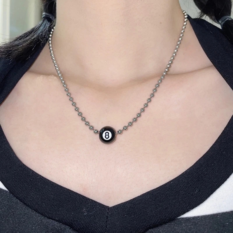 Kpop Fashion Vintage Black 8 B - Women'S Accessories In The 90S 评论和价格
