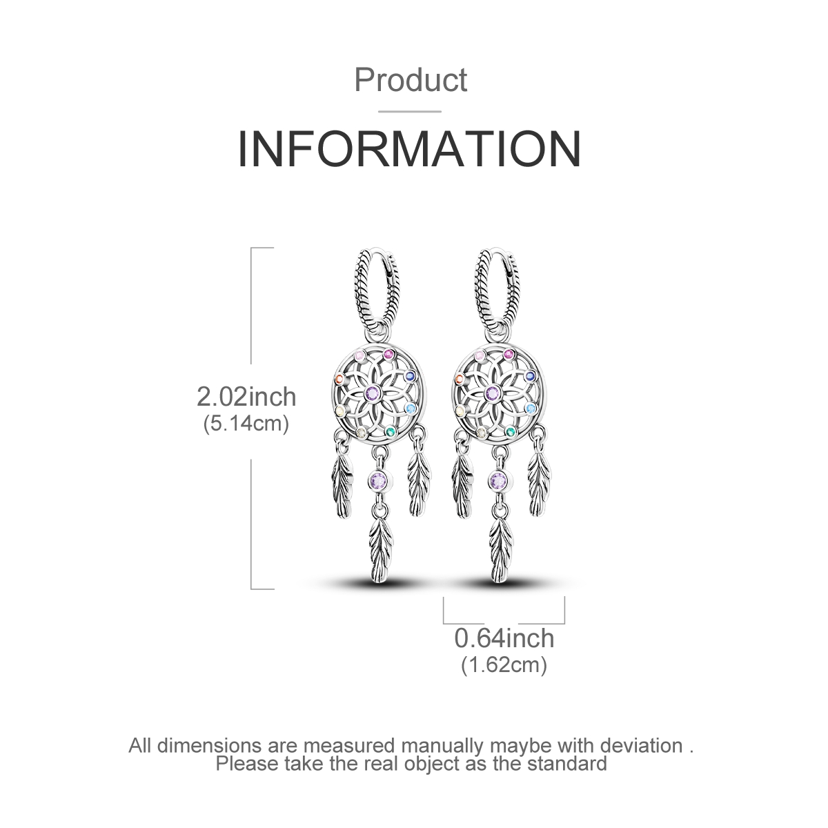 925 Sterling Silver Dreamcatch - Tassel Earrings Boho 评论和价格