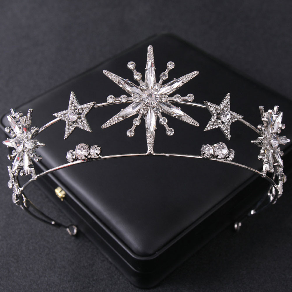 Star Shapedcrown Sparkling Rhi - Women'S Wedding Accessories 评论和价格
