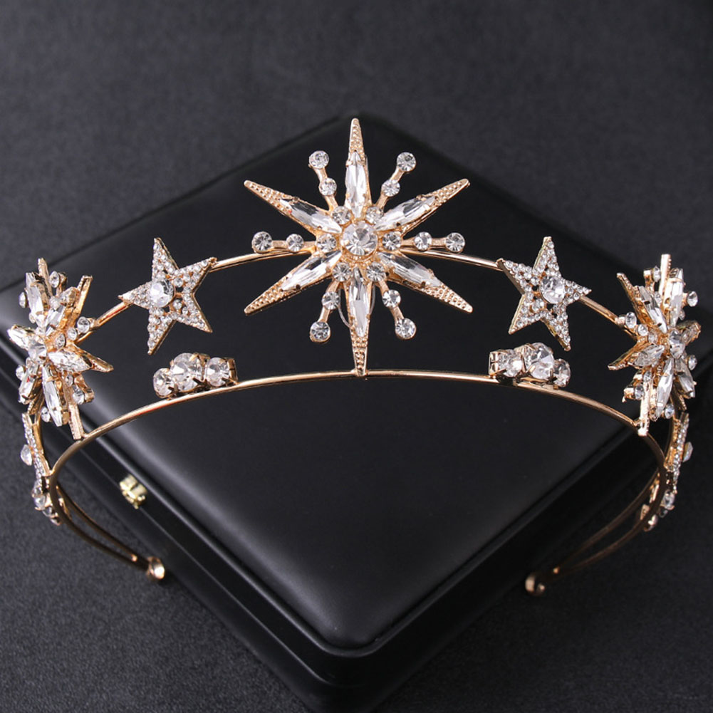 Star Shapedcrown Sparkling Rhi - Women'S Wedding Accessories 评论和价格