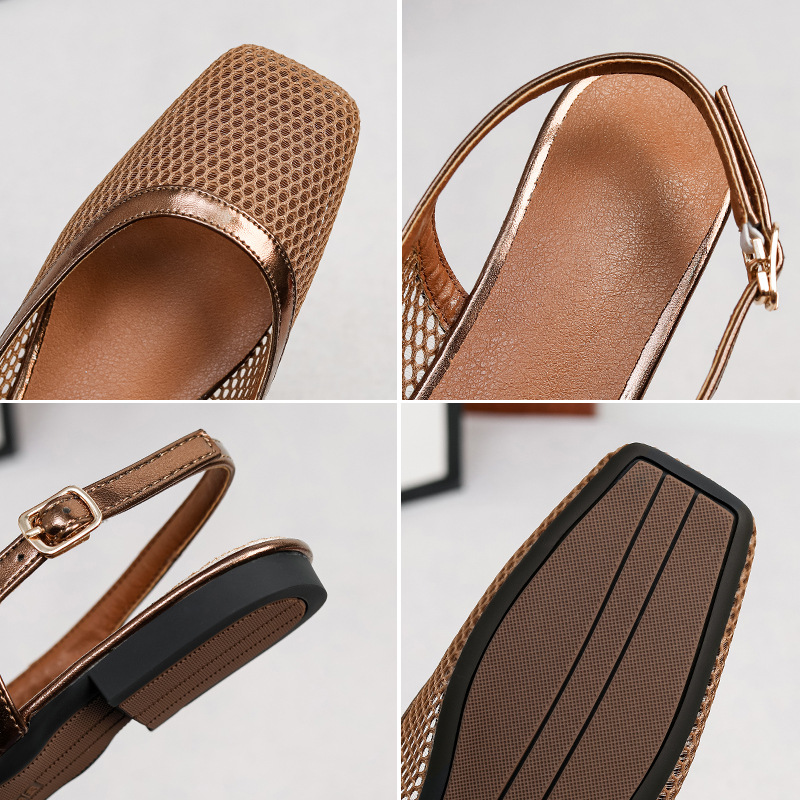 Mesh square head slippers bag  - Women Accessories Bag 评论和价格