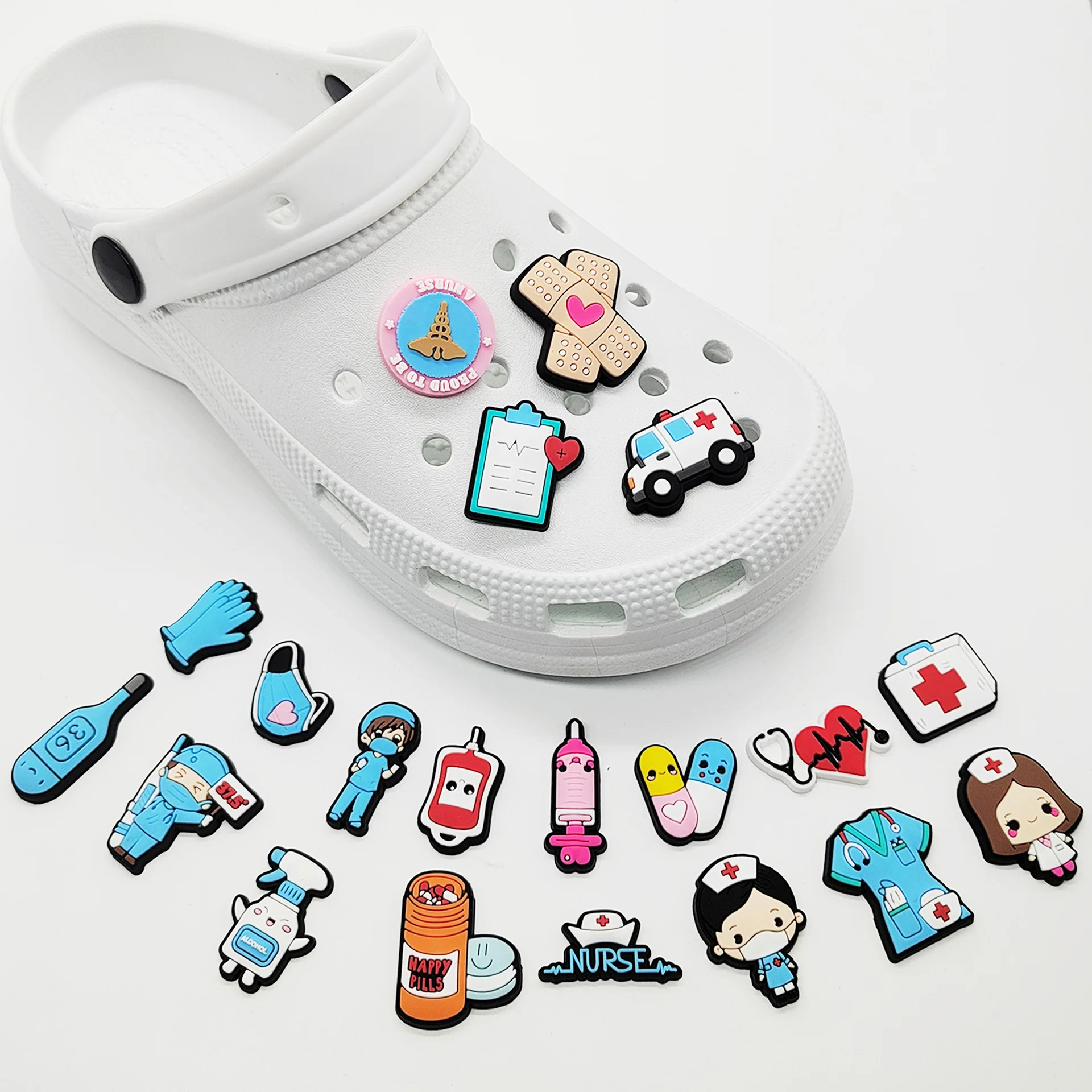 New 1pcs PVC Shoe Charms for C - Women'S Accessories For Crocs 评论和价格
