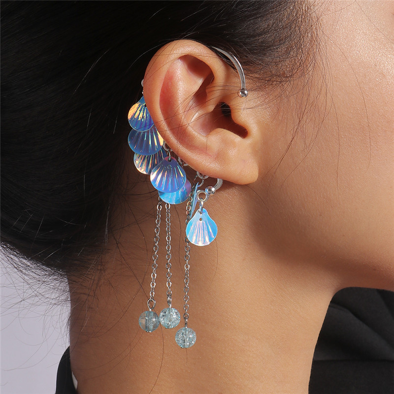 Aihua New Boho Pearl Starfish  - Tassel Earrings Boho 评论和价格