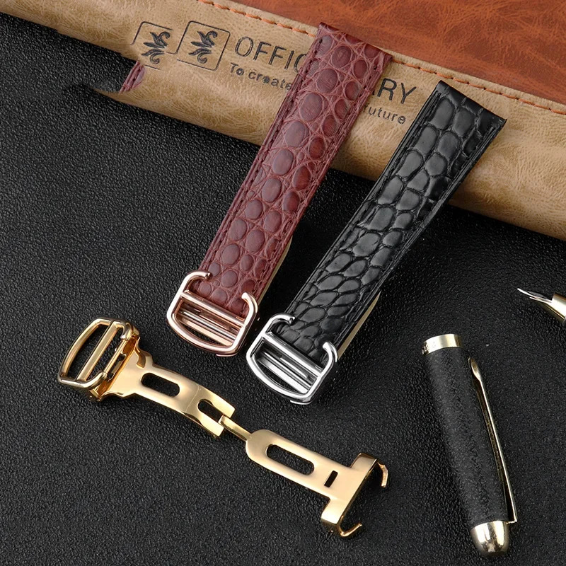 Crocodile Watchband 16 18 20 2 - Women'S Accessories Cartier 评论和价格