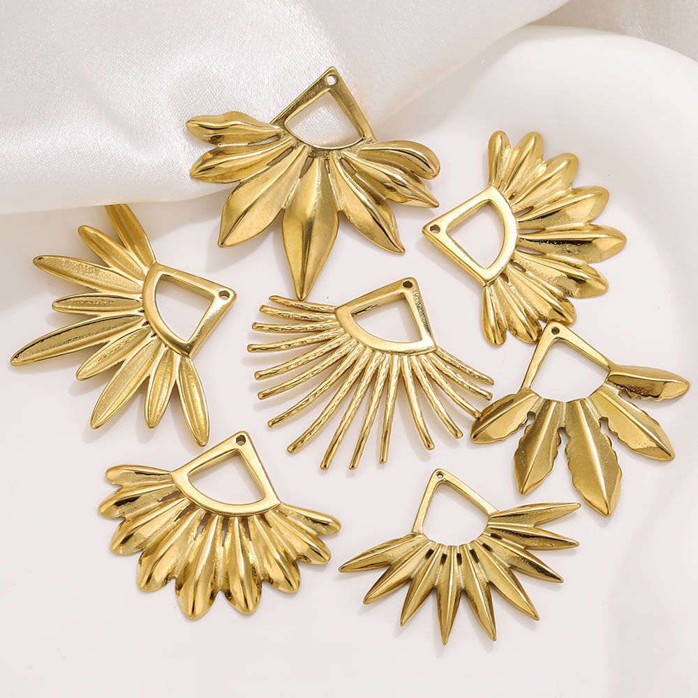 2pcs Stainless Steel Fan Shape - Tassel Earrings Boho 评论和价格