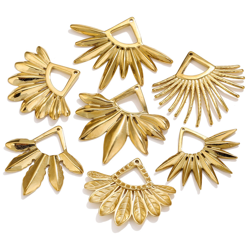 2pcs Stainless Steel Fan Shape - Tassel Earrings Boho 评论和价格