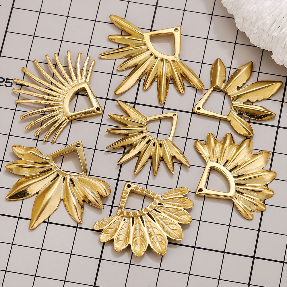 2pcs Stainless Steel Fan Shape - Tassel Earrings Boho 评论和价格