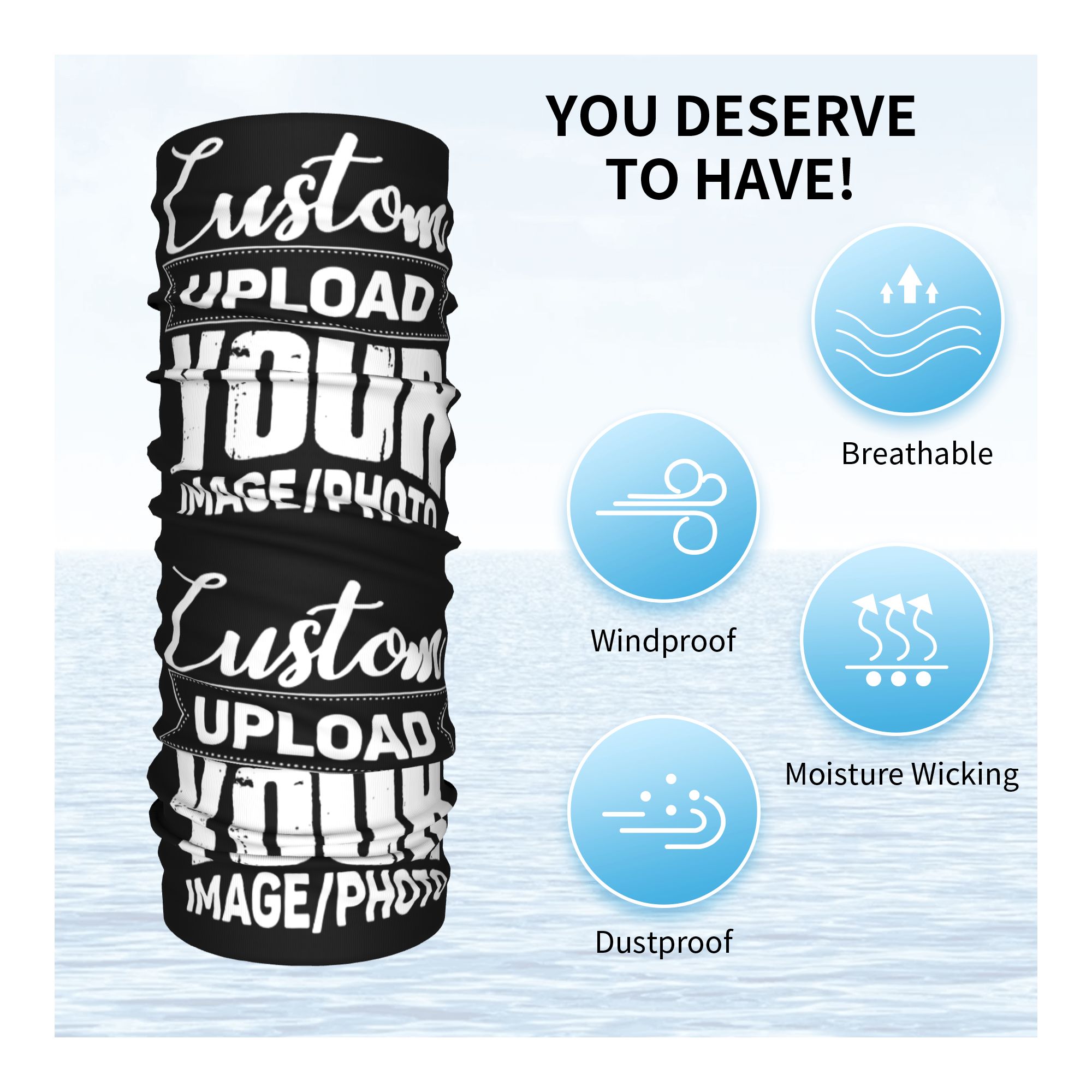 Custom Your Design Here Bandan - Women Accessories Logo 评论和价格