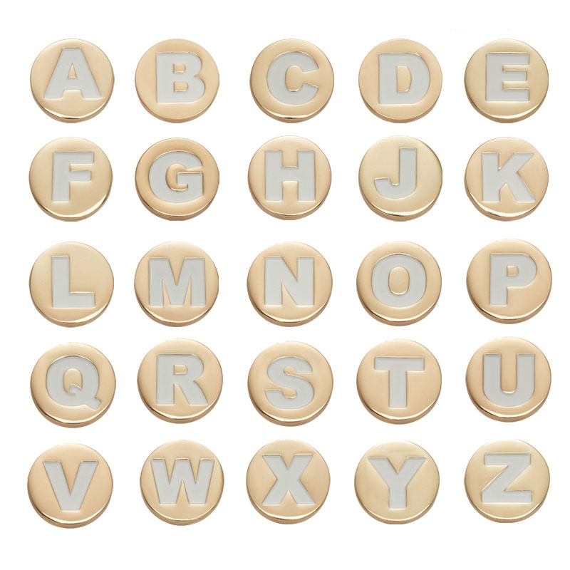 Bling Gold  Letter Shoe Charms - Women'S Accessories For Crocs 评论和价格