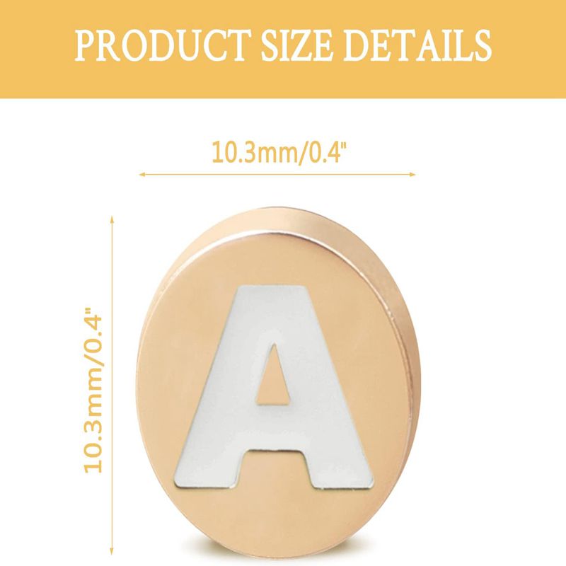 Bling Gold  Letter Shoe Charms - Women'S Accessories For Crocs 评论和价格