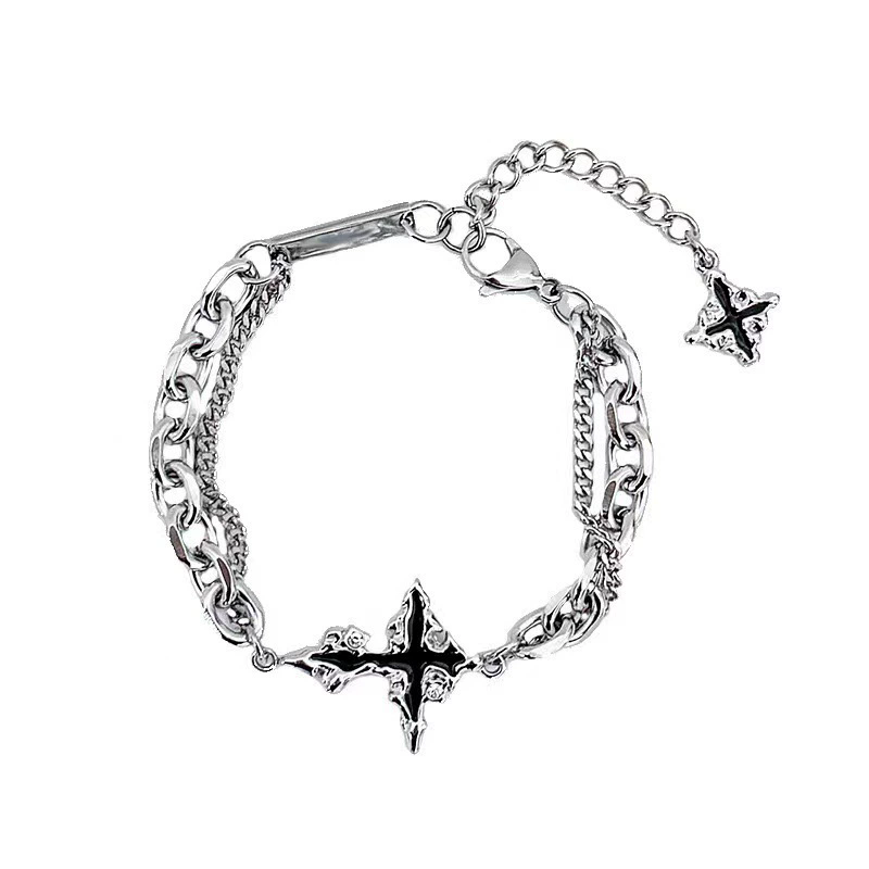 Punk Black Cross Pendant Chain - Women'S Accessories In The 90S 评论和价格