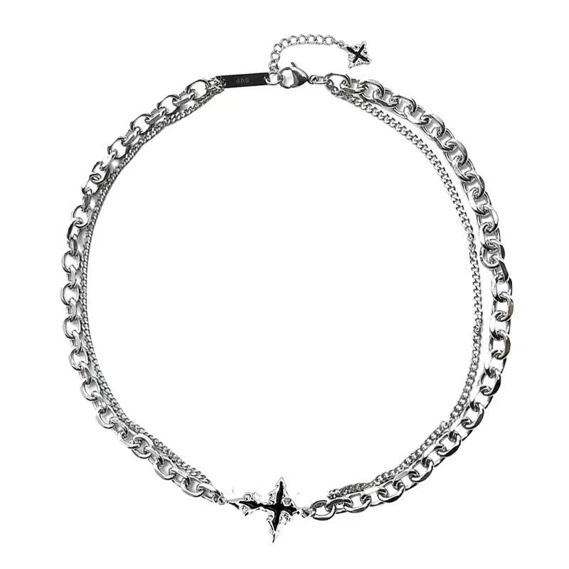 Punk Black Cross Pendant Chain - Women'S Accessories In The 90S 评论和价格