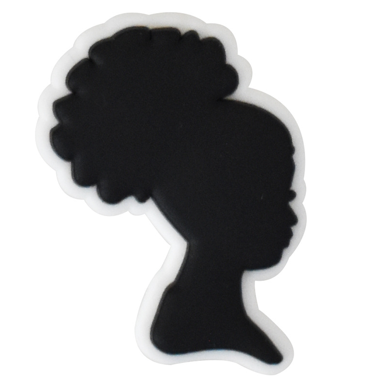 Black Girl Shoe Charms for Cro - Women'S Accessories For Crocs 评论和价格
