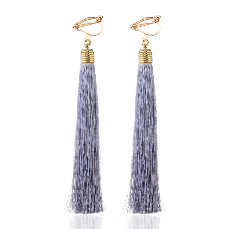 12cm&5.1'' Long Tassel Fiber C - Tassel Earrings Boho 评论和价格