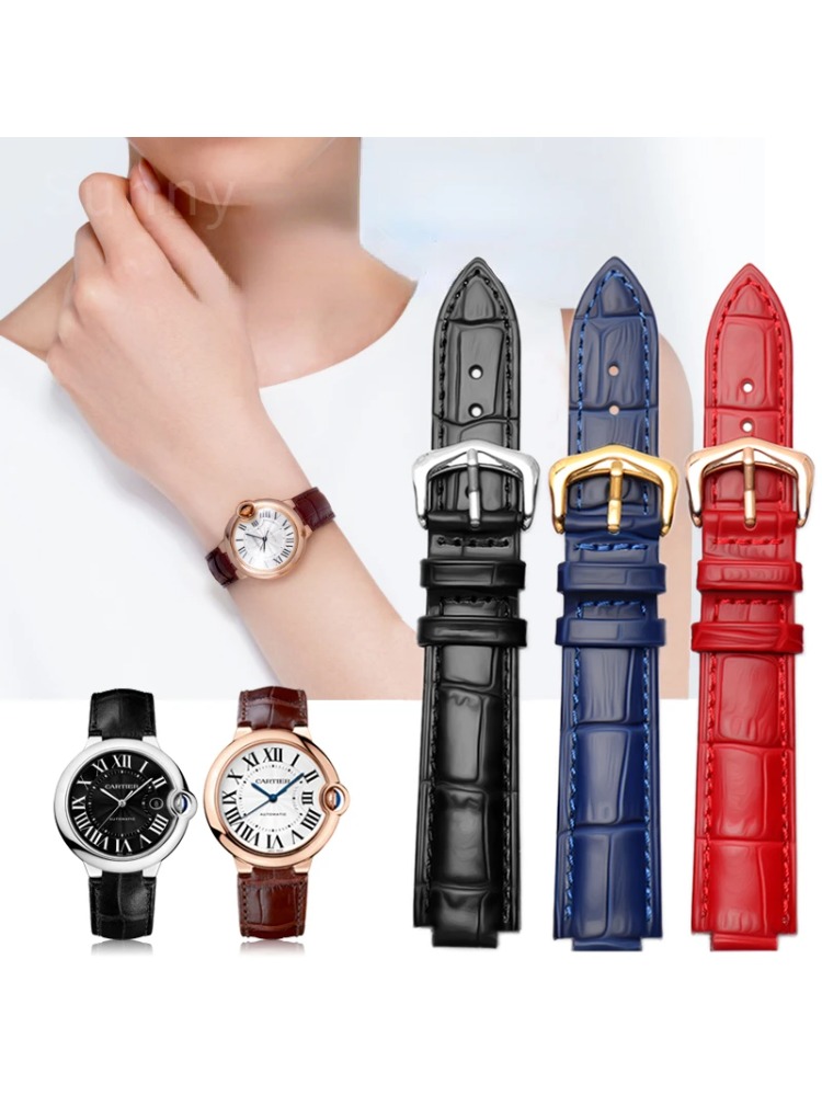 Genuine Leather Watch Strap fo - Women'S Accessories Cartier 评论和价格