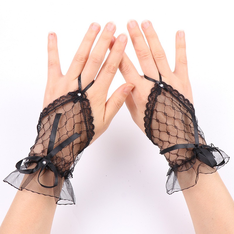 Elegant Lace Short Bridal Glov - Women'S Wedding Accessories 评论和价格