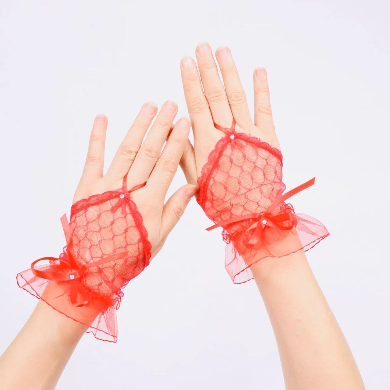 Elegant Lace Short Bridal Glov - Women'S Wedding Accessories 评论和价格
