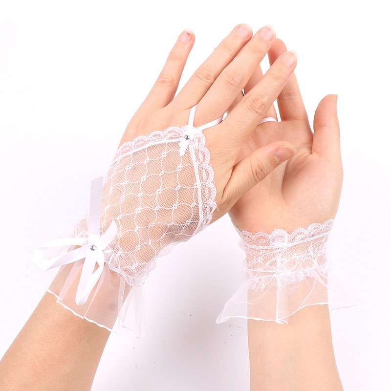 Elegant Lace Short Bridal Glov - Women'S Wedding Accessories 评论和价格