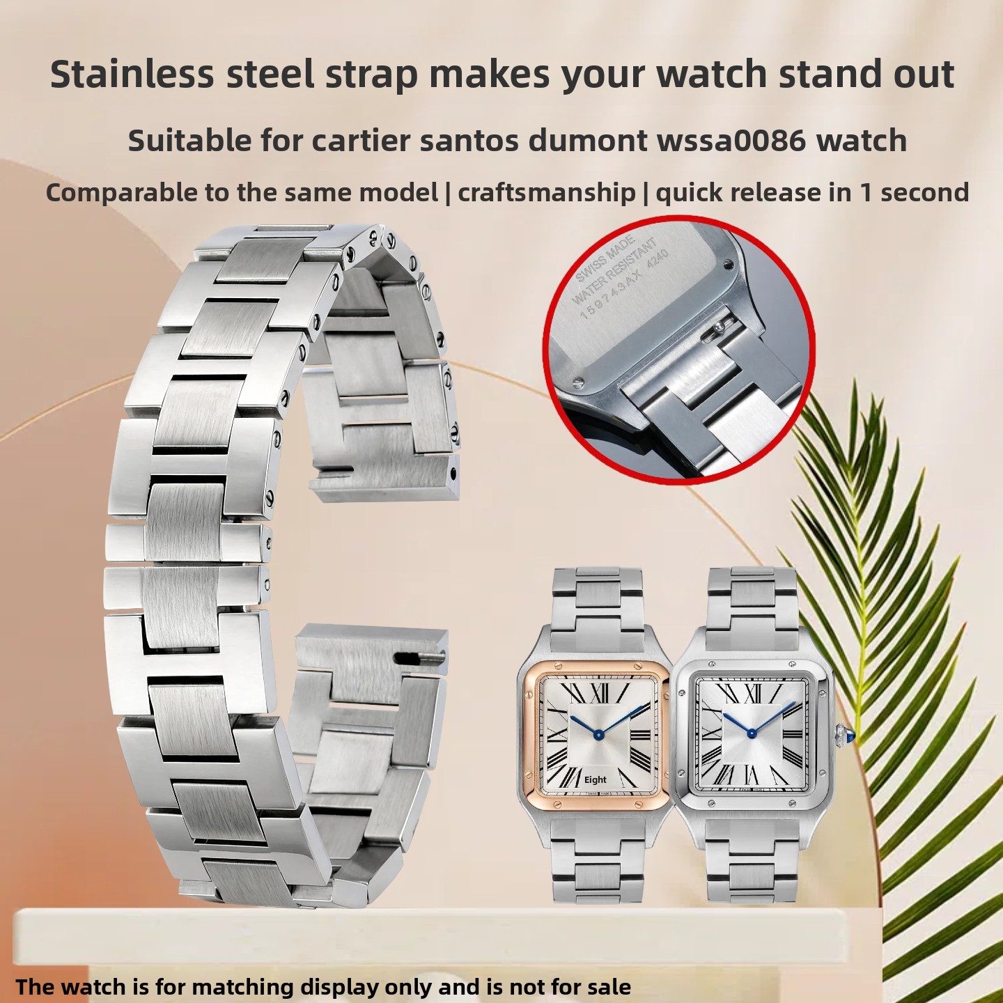 17.5mm Quick-Release Steel Wat - Women'S Accessories Cartier 评论和价格