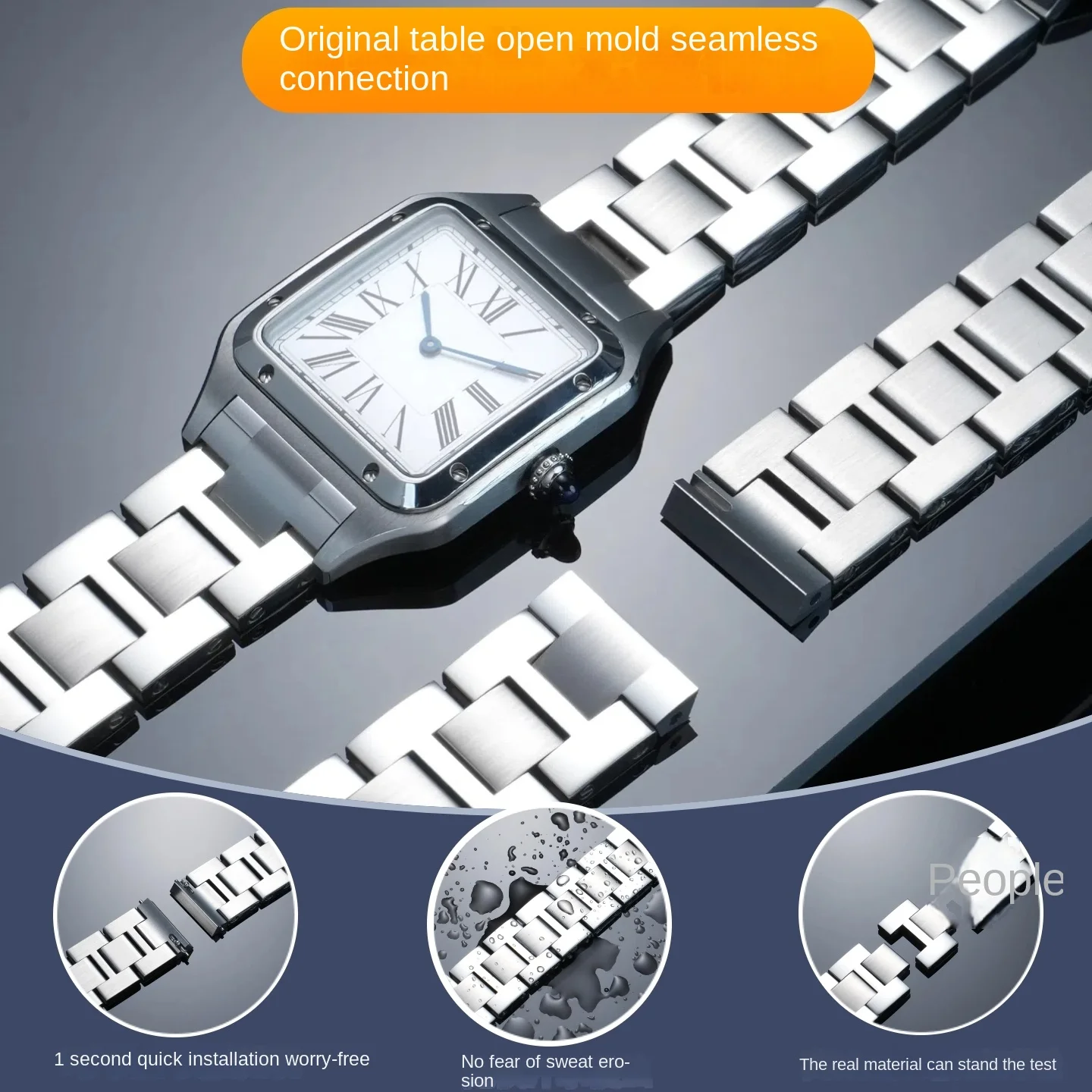 17.5mm Quick-Release Steel Wat - Women'S Accessories Cartier 评论和价格