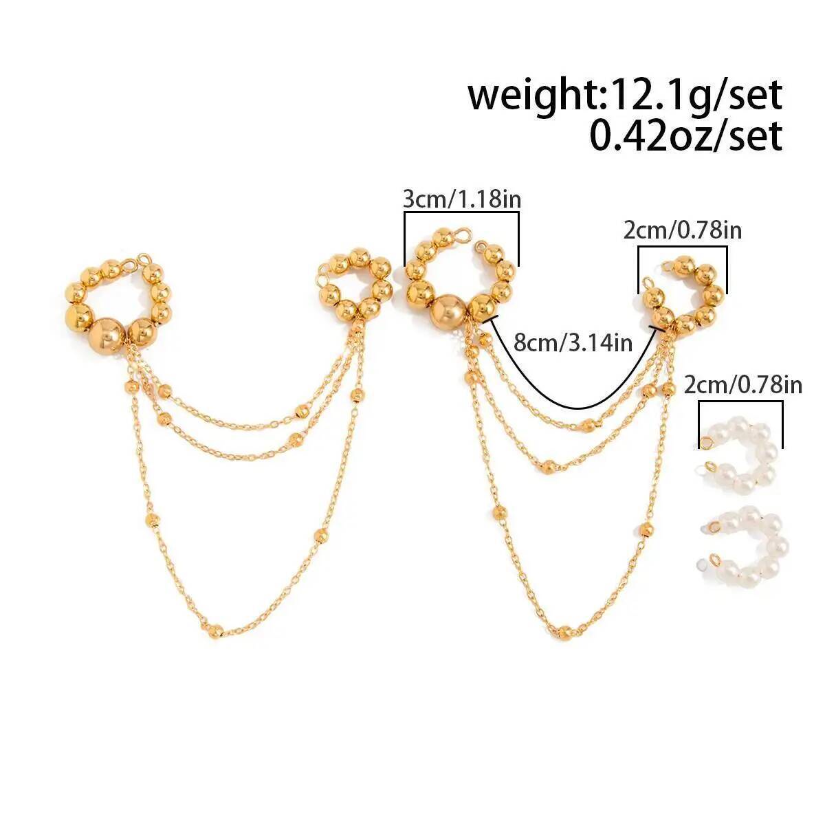 Ingemark Bohemia Imitation Pea - Tassel Earrings Boho 评论和价格