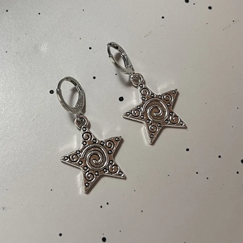 Vintage Goth Silver Color Spir - Women'S Accessories In The 90S 评论和价格
