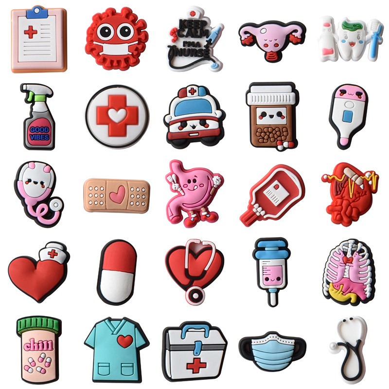 Nursing Shoe Charms for Crocs  - Women'S Accessories For Crocs 评论和价格