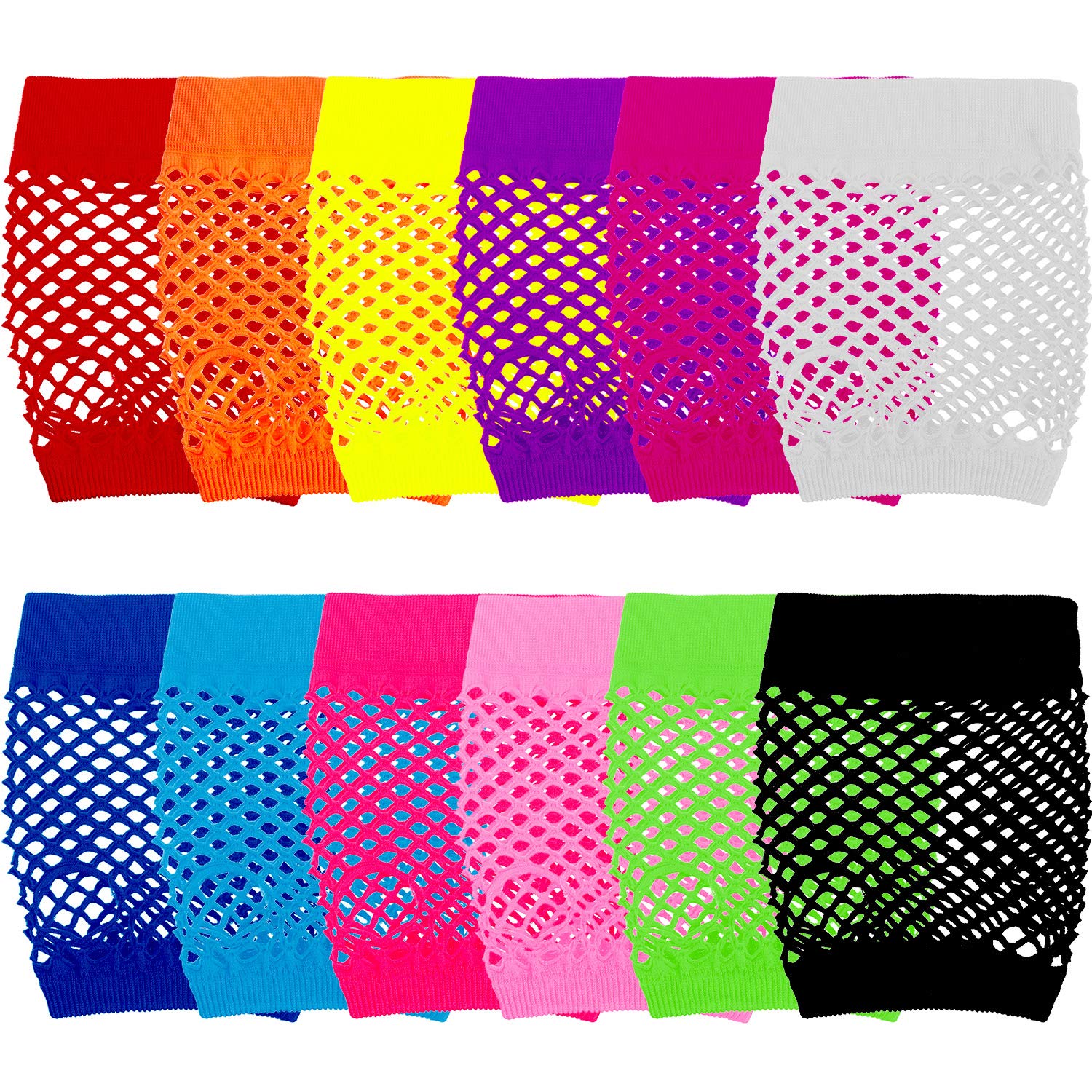 24 Pairs Fingerless Fishnet Ne - Women'S Accessories In The 90S 评论和价格