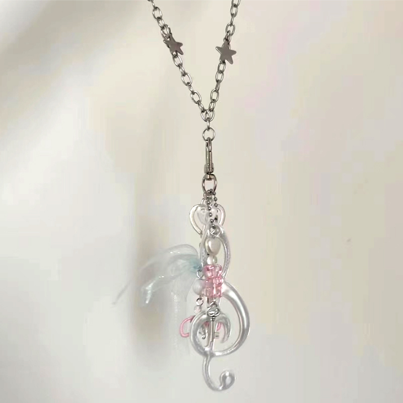 Y2K Jewelry Note Bear Bow Pend - Women'S Accessories In The 90S 评论和价格
