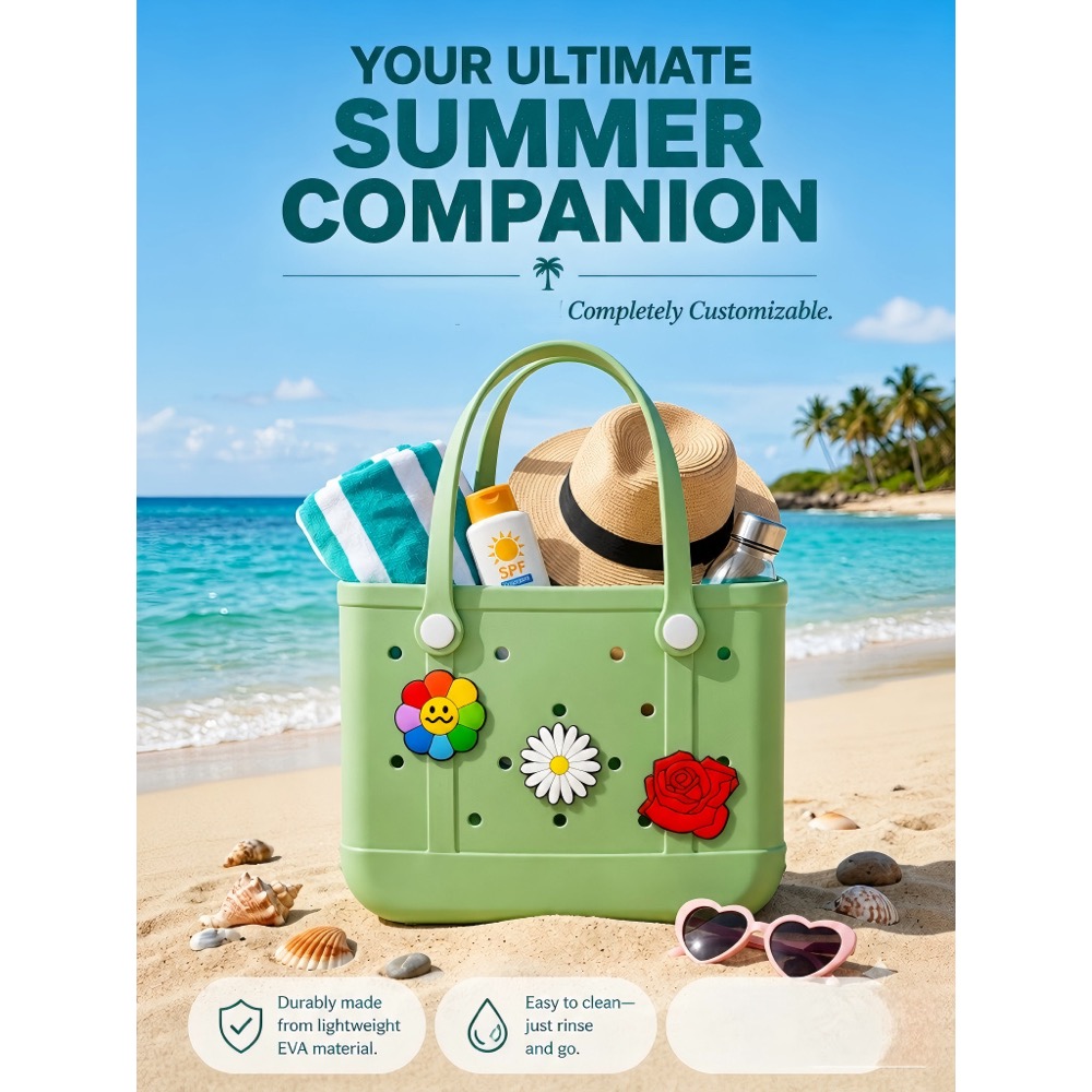 Ladies Oversized Rubber Beach  - Women Accessories Bag 评论和价格