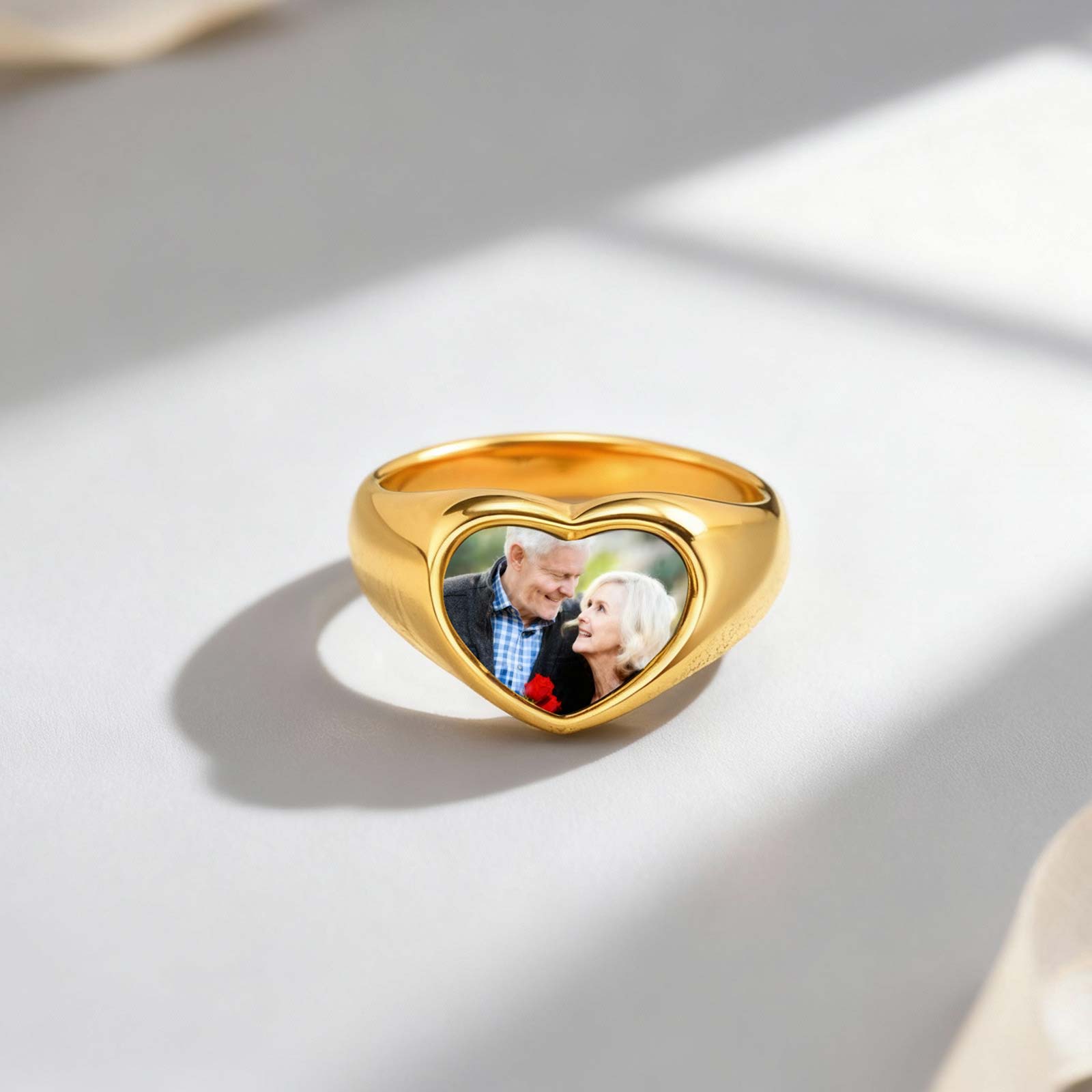 Custom Photo Signet Ring for W - Women Accessories Logo 评论和价格