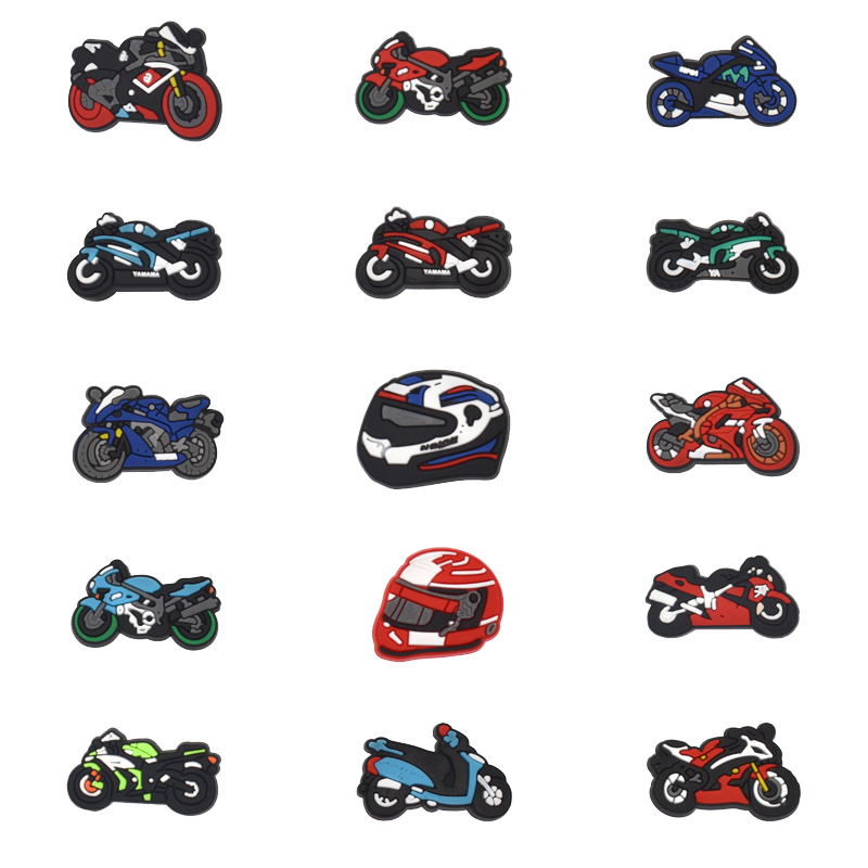 Motorcycles Shoe Charms for Cr - Women'S Accessories For Crocs 评论和价格