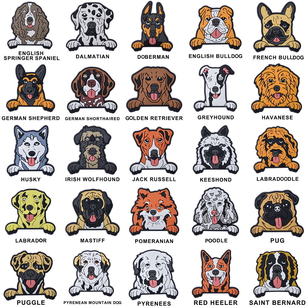 Cute Animal  Shoe Charms Dog S - Women'S Accessories For Crocs 评论和价格