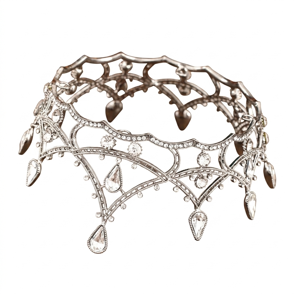 1pc Baroque Crystal Crown Eleg - Women'S Wedding Accessories 评论和价格