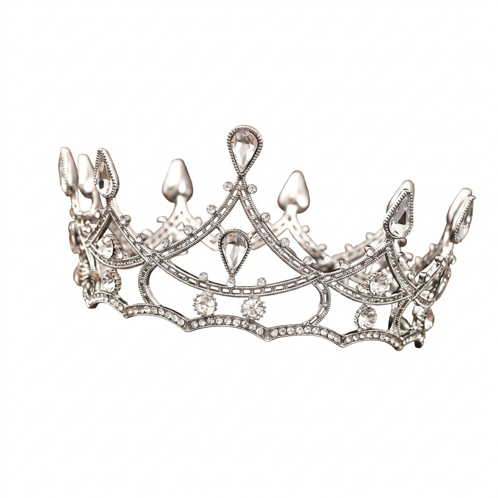 1pc Baroque Crystal Crown Eleg - Women'S Wedding Accessories 评论和价格