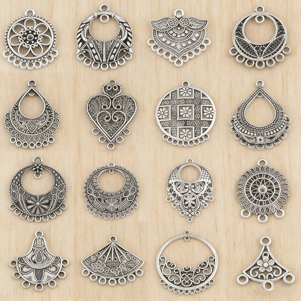 10 Pieces Tibetan Silver Bohem - Tassel Earrings Boho 评论和价格