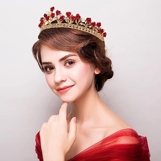 Baroque Ceramic Bridal Crown R - Women'S Wedding Accessories 评论和价格