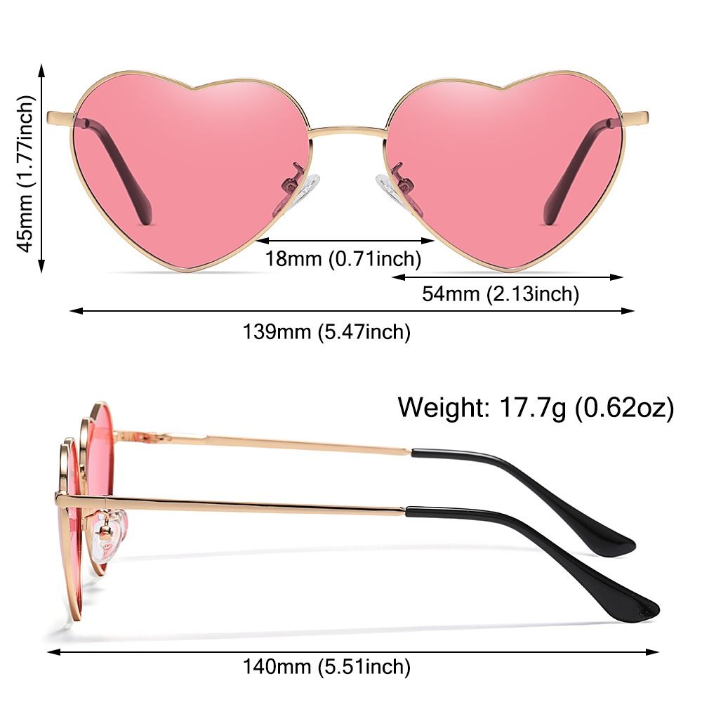 Heart-Shaped Sunglasses Heart  - Women'S Accessories In The 90S 评论和价格