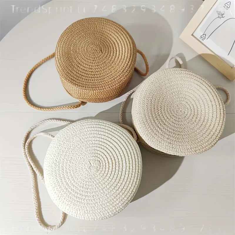 Round Woven Rattan Crossbody B - Women Accessories Bag 评论和价格