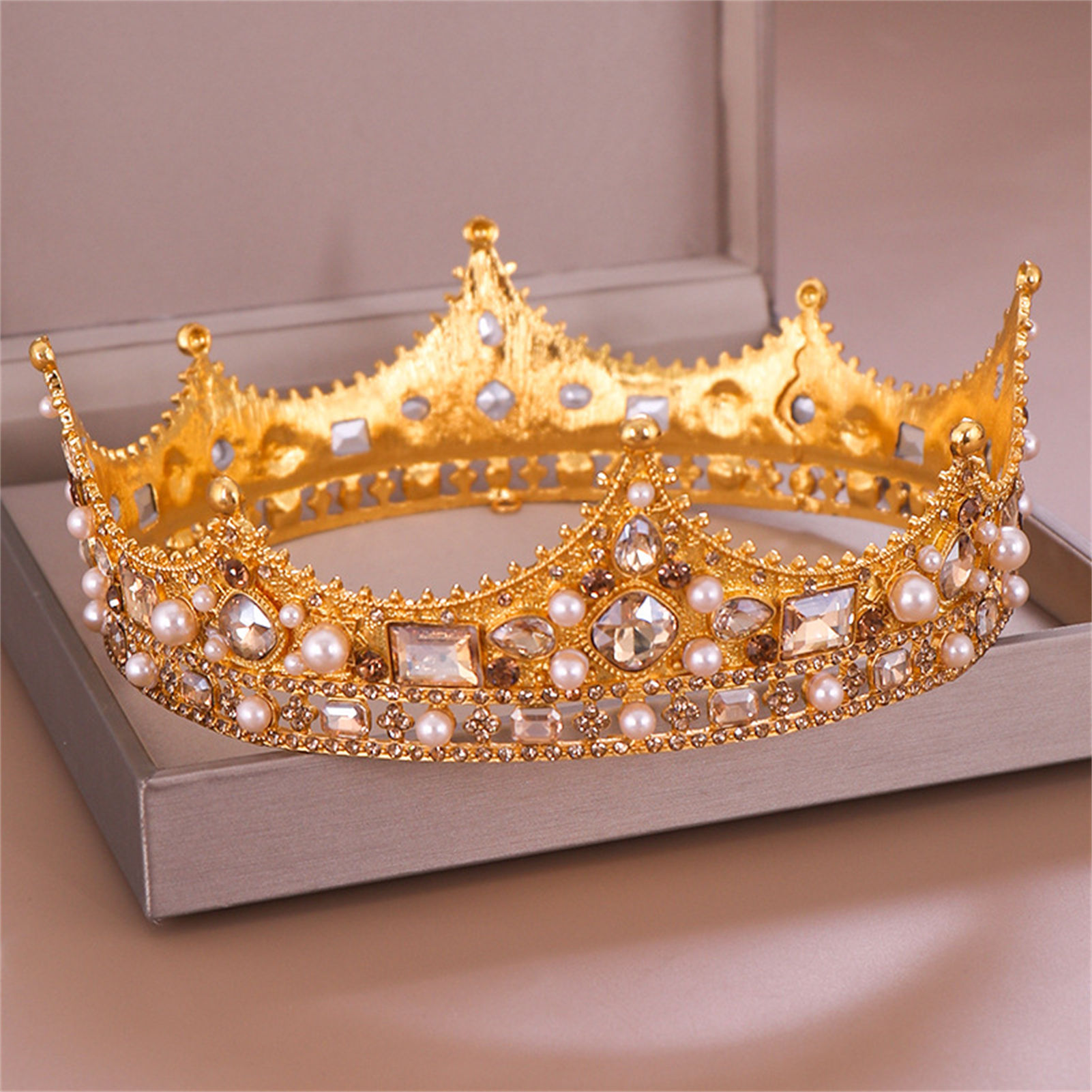 Bridal Crown Rhinestone Tiara  - Women'S Wedding Accessories 评论和价格