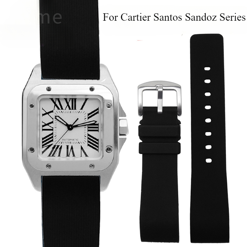 Black Blue Silicone Watch Stra - Women'S Accessories Cartier 评论和价格