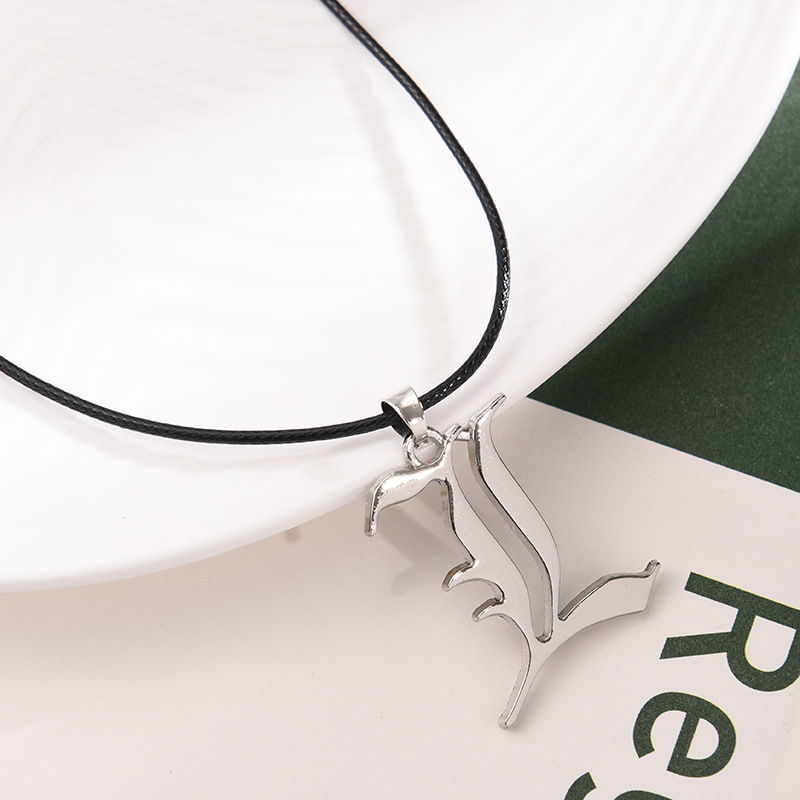 Anime Death Note L Logo Alloy  - Women Accessories Logo 评论和价格