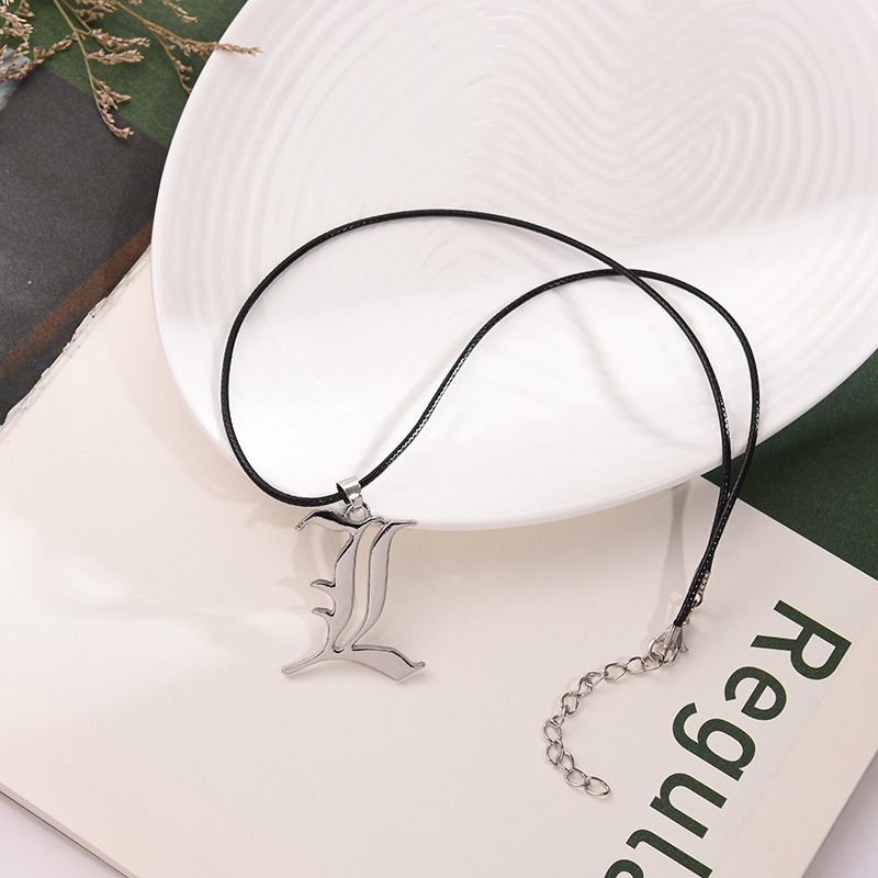 Anime Death Note L Logo Alloy  - Women Accessories Logo 评论和价格