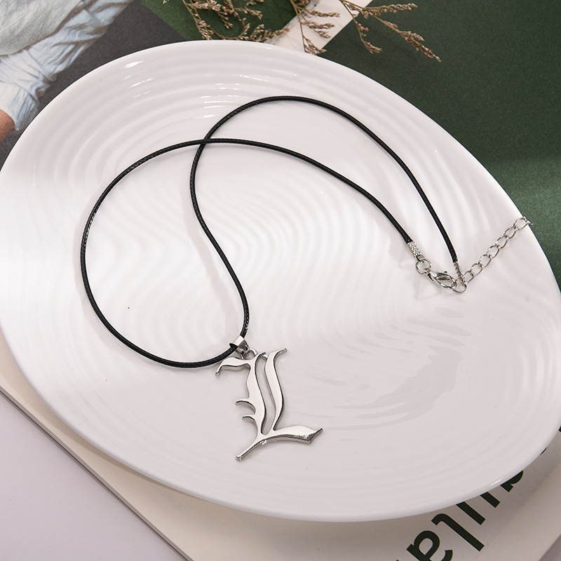 Anime Death Note L Logo Alloy  - Women Accessories Logo 评论和价格