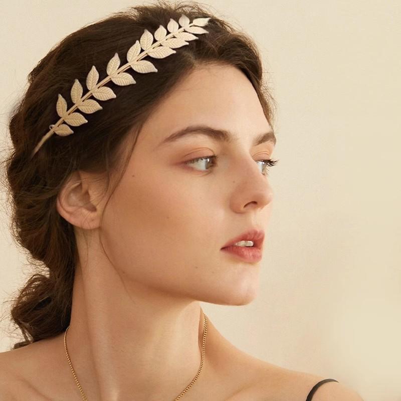 【B】Retro Gold Color Leaf Headb - Women'S Wedding Accessories 评论和价格