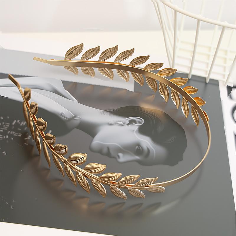 【B】Retro Gold Color Leaf Headb - Women'S Wedding Accessories 评论和价格